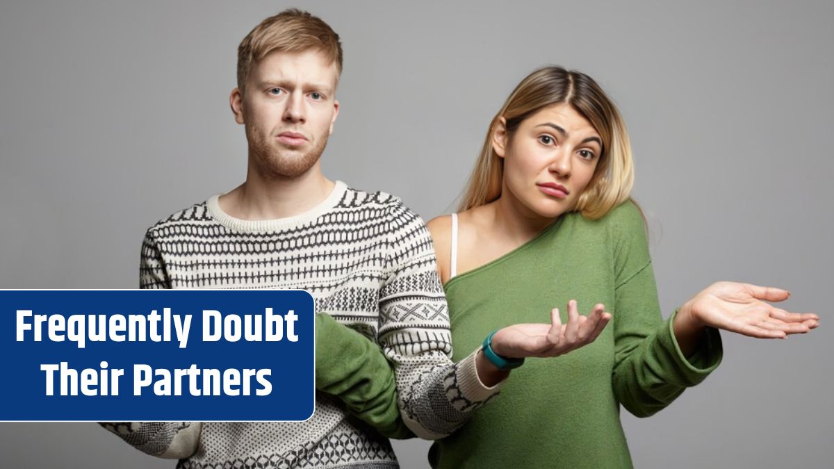 Picture of funny young couple man and woman having doubtful clueless looks, shrugging shoulders with open palms, feeling lost, looking in confusion and uncertainty. Body language.