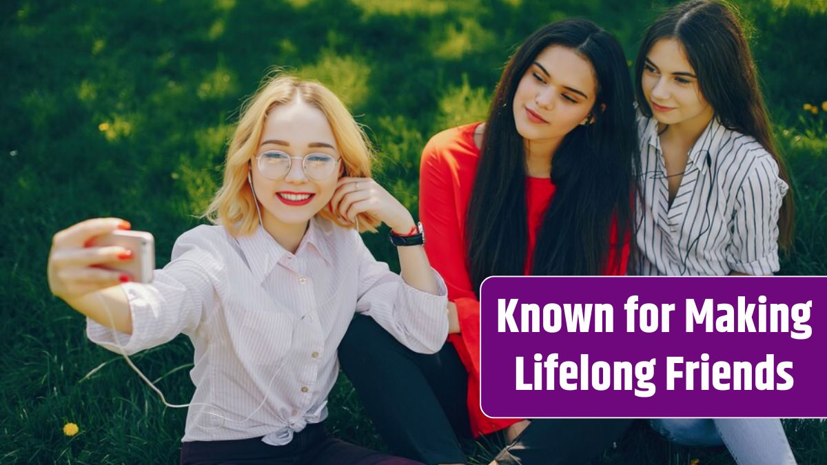 Stylish girls sitting in a park.